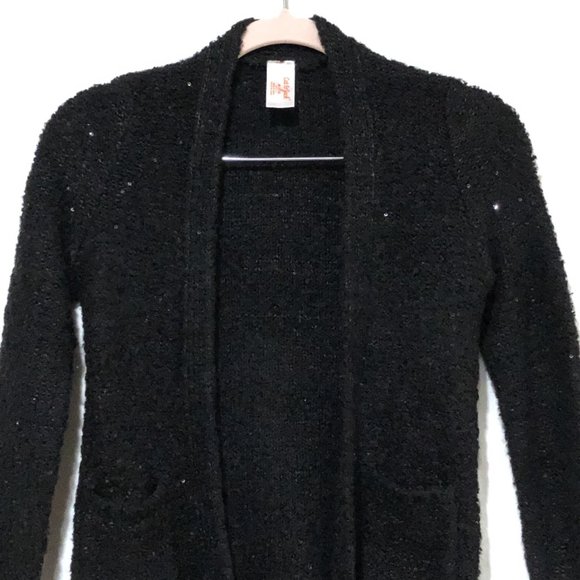 Cat & Jack Black Embellished sweater.Girls youth - Picture 3 of 6